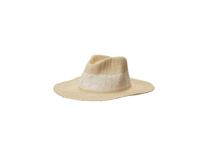 Hat Attack Wide Stripe Fedora (white) Fedora Hats