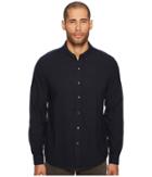 Baldwin Otis Shirt (navy Donegal) Men's Long Sleeve Button Up