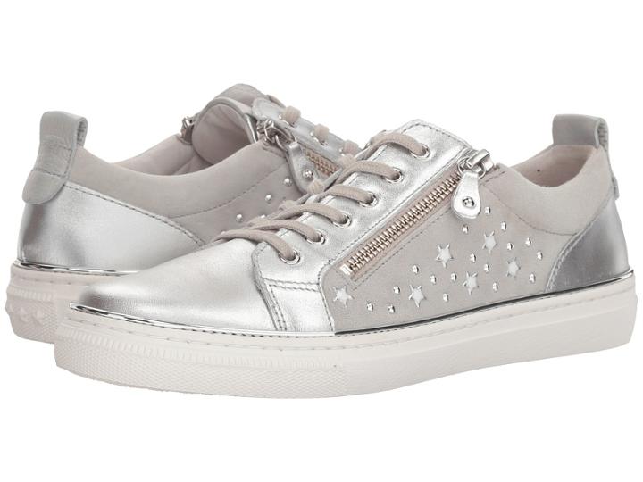 Gabor Gabor 83.321 (silver Lamina/samtchevreau/rainbow) Women's Lace Up Casual Shoes