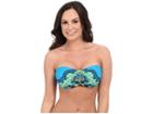 Prana Cosima D-cup Top (vivid Blue Jasmine) Women's Swimwear