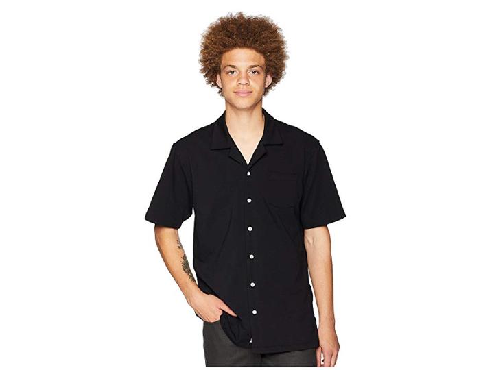Publish Feregrino Woven Button Up (black) Men's Clothing