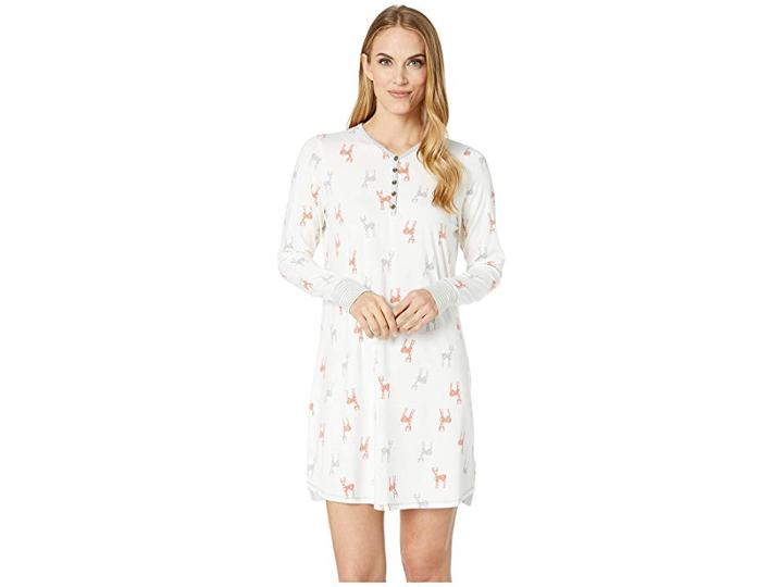Aventura Clothing Deer Night Shirt (whisper White) Women's Pajama