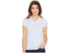 U.s. Polo Assn. Short Sleeve Jersey Polo (terry Blue) Women's Clothing