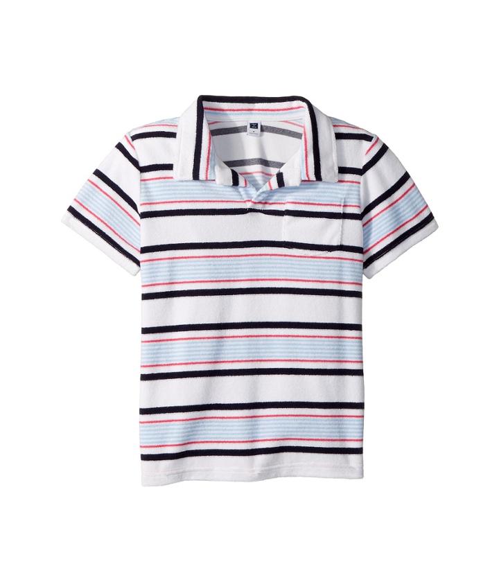 Janie And Jack Terry Polo Shirt (toddler/little Kids/big Kids) (multi Stripe) Boy's Clothing