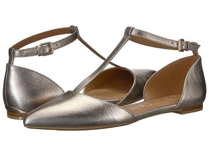 Calvin Klein Ghita Flat (soft Platinum) Women's Dress Flat Shoes