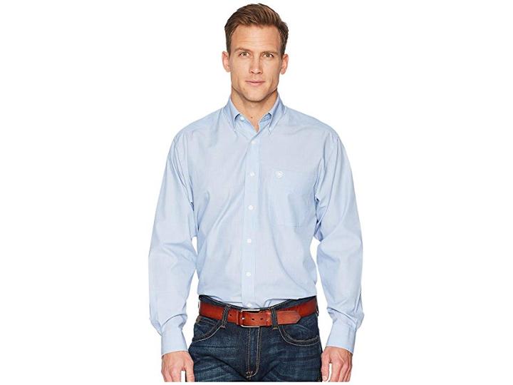Ariat Kenzie Print Shirt (faded Blue Saga) Men's Long Sleeve Button Up