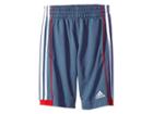 Adidas Kids Next Speed Shorts (big Kids) (grey/red) Boy's Shorts