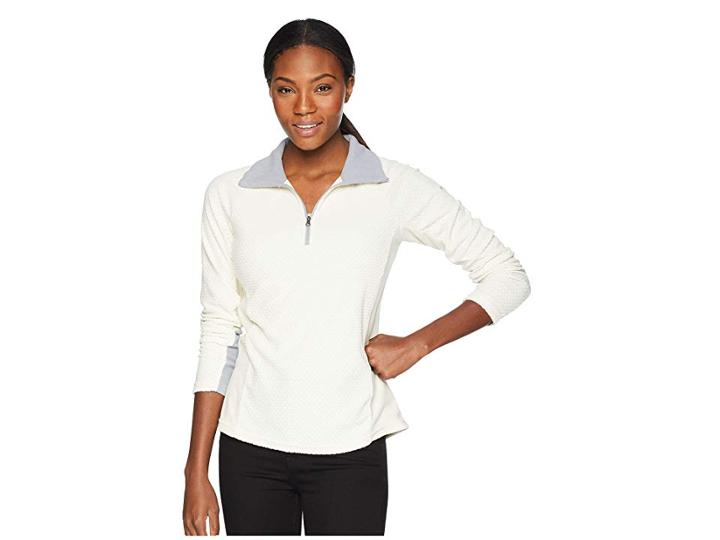 Columbia Glacialtm Iv Print 1/2 Zip (light Bisque Diamond Quilt) Women's Clothing