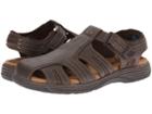 Nunn Bush Ripley Closed-toe Fisherman Sandal (brown Crazy Horse) Men's Hook And Loop Shoes