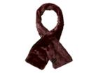 Calvin Klein Two-tone Pull Through Scarf (dark Cranberry/black) Scarves
