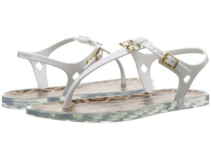 Dolce & Gabbana Kids White Sandal (little Kid/big Kid) (white) Girls Shoes