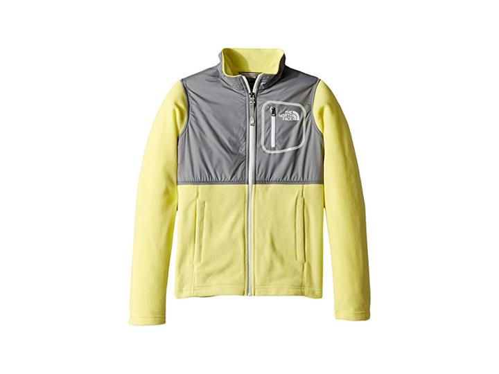 The North Face Kids Glacier Track Jacket (little Kids/big Kids) (stinger Yellow/mid Grey/tnf White (prior Season)) Girl's Coat