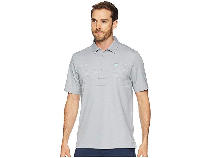 Travismathew Good Good Polo (heather Monument) Men's Short Sleeve Knit