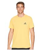 Adidas Ultimate Crew Short Sleeve Tee (solar Gold/colored Heather) Men's T Shirt