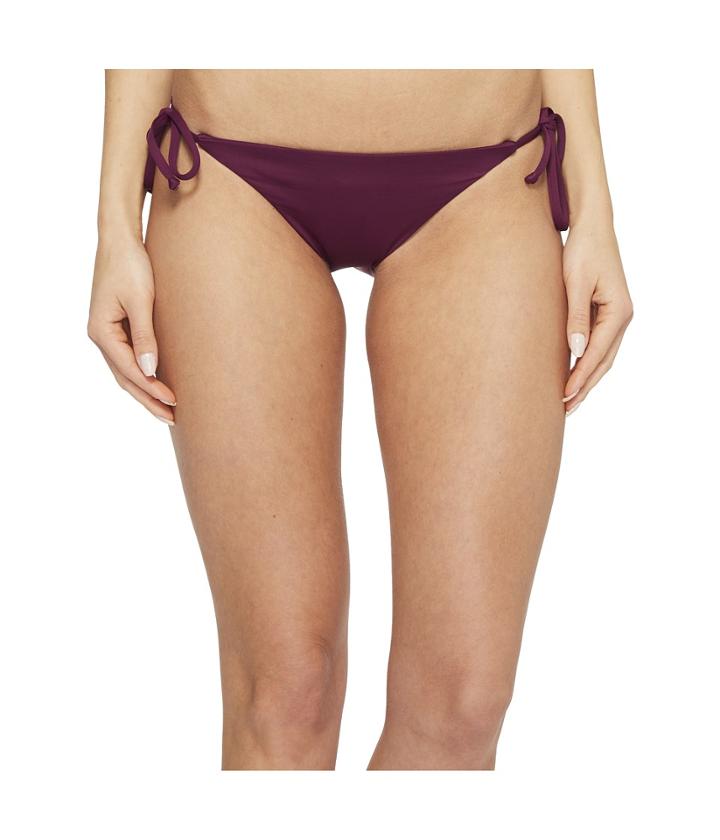 Becca By Rebecca Virtue Color Code Tie Side Pant Bottoms (raisin) Women's Swimwear
