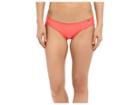 Luli Fama Cosita Buena Full Ruched Back Bikini Bottom (fire Coral) Women's Swimwear