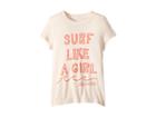 Billabong Kids Surf Like A Girl T-shirt (little Kids/big Kids) (peony) Girl's T Shirt