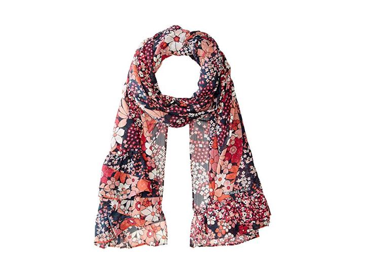 Michael Michael Kors Cherry Blossom Oblong (deep Pink) Scarves