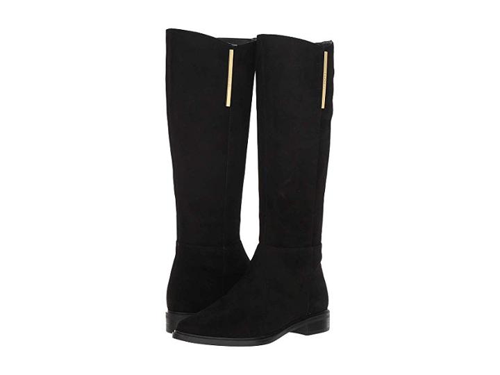 Calvin Klein Francine (black Leather Suede) Women's Shoes