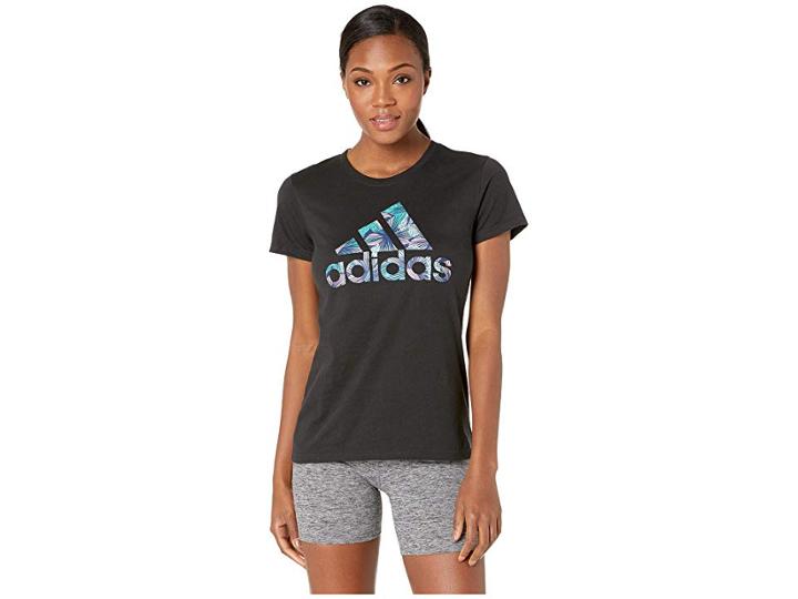 Adidas Troical Badge Of Sport Tee (black) Women's T Shirt