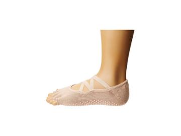 Toesox Elle Half Toe W/ Grip (nude) Women's No Show Socks Shoes