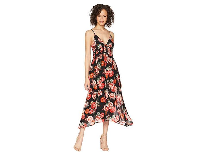 Astr The Label Marissa Dress (black Multi Floral) Women's Dress