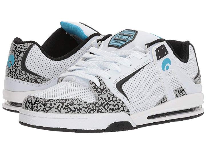 Osiris Pxl (white/cyan/elephant) Men's Skate Shoes