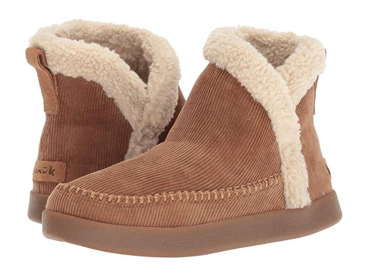 Sanuk Nice Bootah Corduroy (tobacco Brown) Women's Pull-on Boots