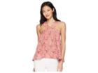 Jack By Bb Dakota Lyla Beach Batik Printed Top (rosette Pink) Women's Clothing