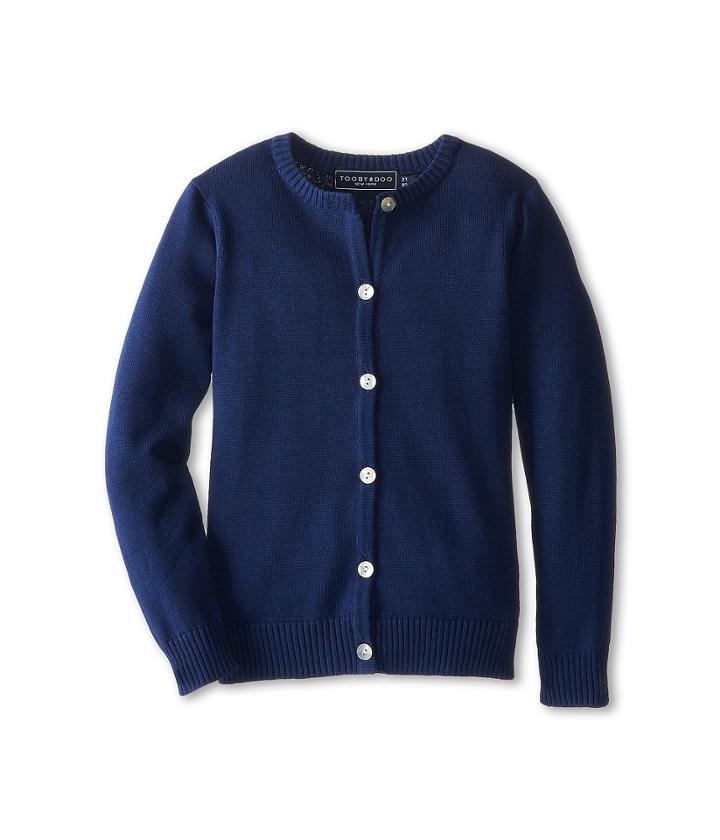 Toobydoo Cardigan (toddler/little Kids/big Kids) (navy) Girl's Sweater