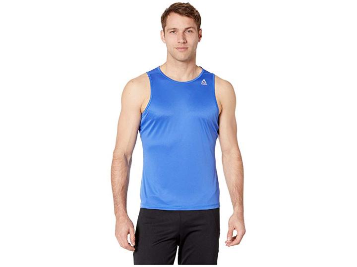 Reebok Speedwick Singlet (crushed Cobalt) Men's Clothing