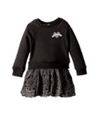 Little Marc Jacobs Two-piece Dress With Embroideries Details (toddler/little Kids) (black) Girl's Dress
