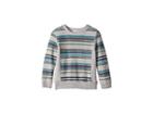 Splendid Littles Reverse Baby French Terry Stripe Sweatshirt (little Kids/big Kids) (light Grey Heather) Boy's Sweatshirt