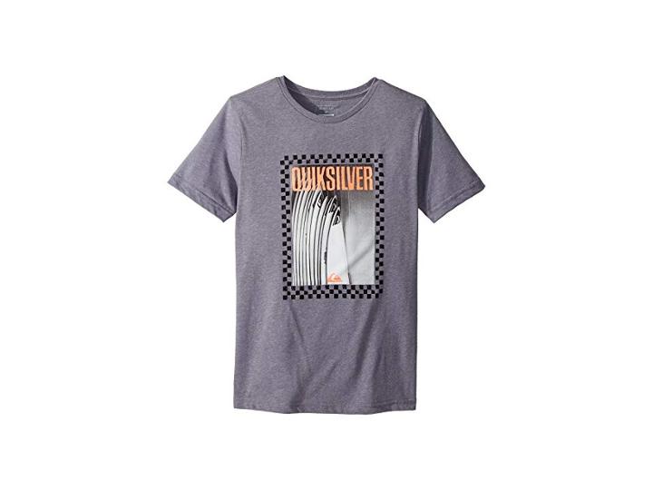 Quiksilver Kids Winter Quiver Tee (big Kids) (medium Grey Heather) Boy's T Shirt