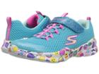 Skechers Kids Street Squad 81986l (little Kid/big Kid) (turquoise/multi) Girl's Shoes
