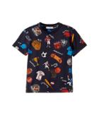 Dolce & Gabbana Kids Back To School Sports T-shirt (toddler/little Kids) (blue) Boy's T Shirt