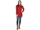 Brigitte Bailey Fringed Ribbon Lake Pullover (hot Pepper) Women's Clothing