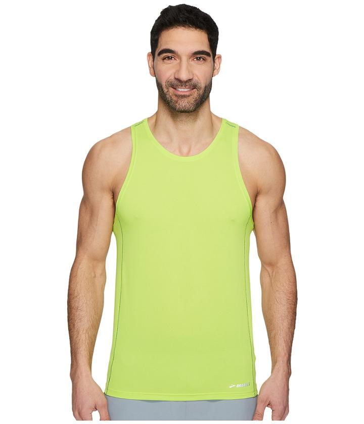 Brooks Ghost Tank Top (lime) Men's Workout