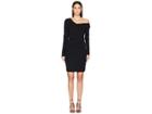 Nicole Miller Structured Heavy Jersey One Shoulder Dress (black) Women's Dress