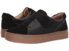 Naturalizer Charlie (black Tumbled Leather/suede) Women's Hook And Loop Shoes