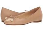 Michael Michael Kors Gia Ballet (toffee Nappa/patent) Women's Dress Flat Shoes