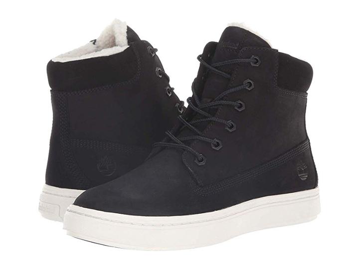 Timberland Londyn Warm Lined 6 (black Nubuck) Women's Lace-up Boots