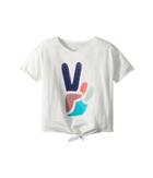 Peek Peace Sign Tee (toddler/little Kids/big Kids) (ivory) Girl's T Shirt