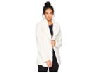Jack By Bb Dakota Late Nights Herringbone French Terry Jacket With Wubby Collar (ivory) Women's Coat