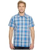 The North Face Short Sleeve Vent Me Shirt (turkish Sea Plaid) Men's Short Sleeve Button Up