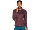 Nike Pro Warm 1/2 Zip (burgundy Crush/black) Women's Long Sleeve Pullover