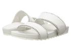 J/slides Emmie (white Leather) Women's Shoes