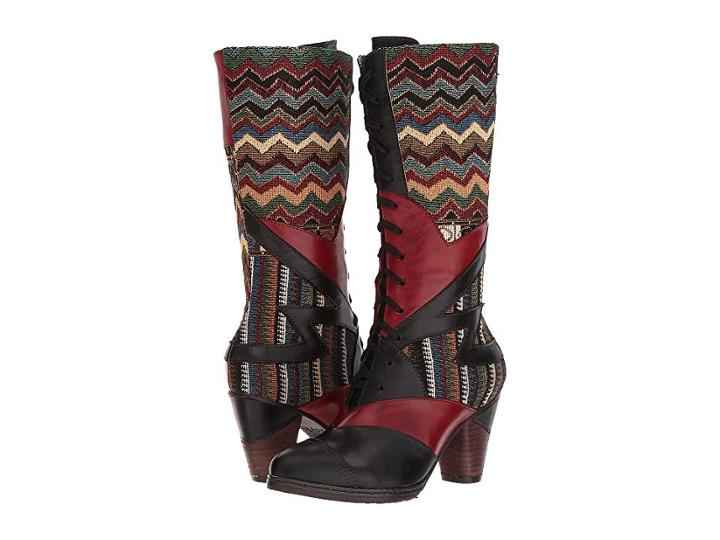 L'artiste By Spring Step Malag (black) Women's Lace-up Boots