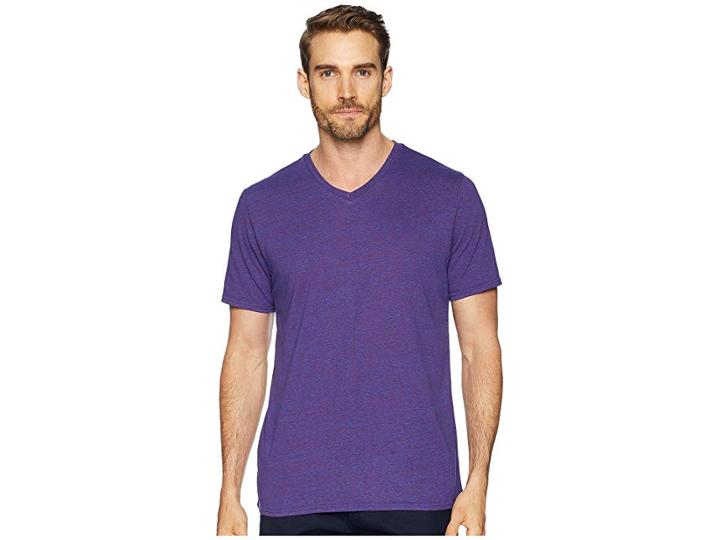 Threads 4 Thought Baseline Tri-blend V-neck Tee (multi Purple) Men's T Shirt