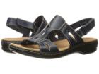 Clarks Leisa Lakelyn (navy Leather) Women's Shoes